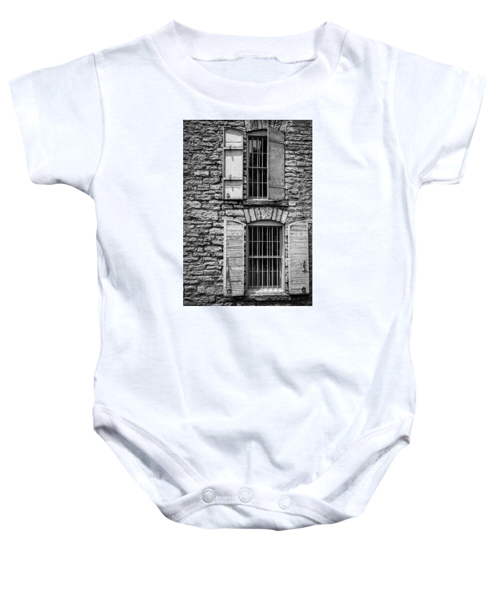 Warehouse Baby Onesie featuring the photograph Where Bourbon Ages by Alexey Stiop