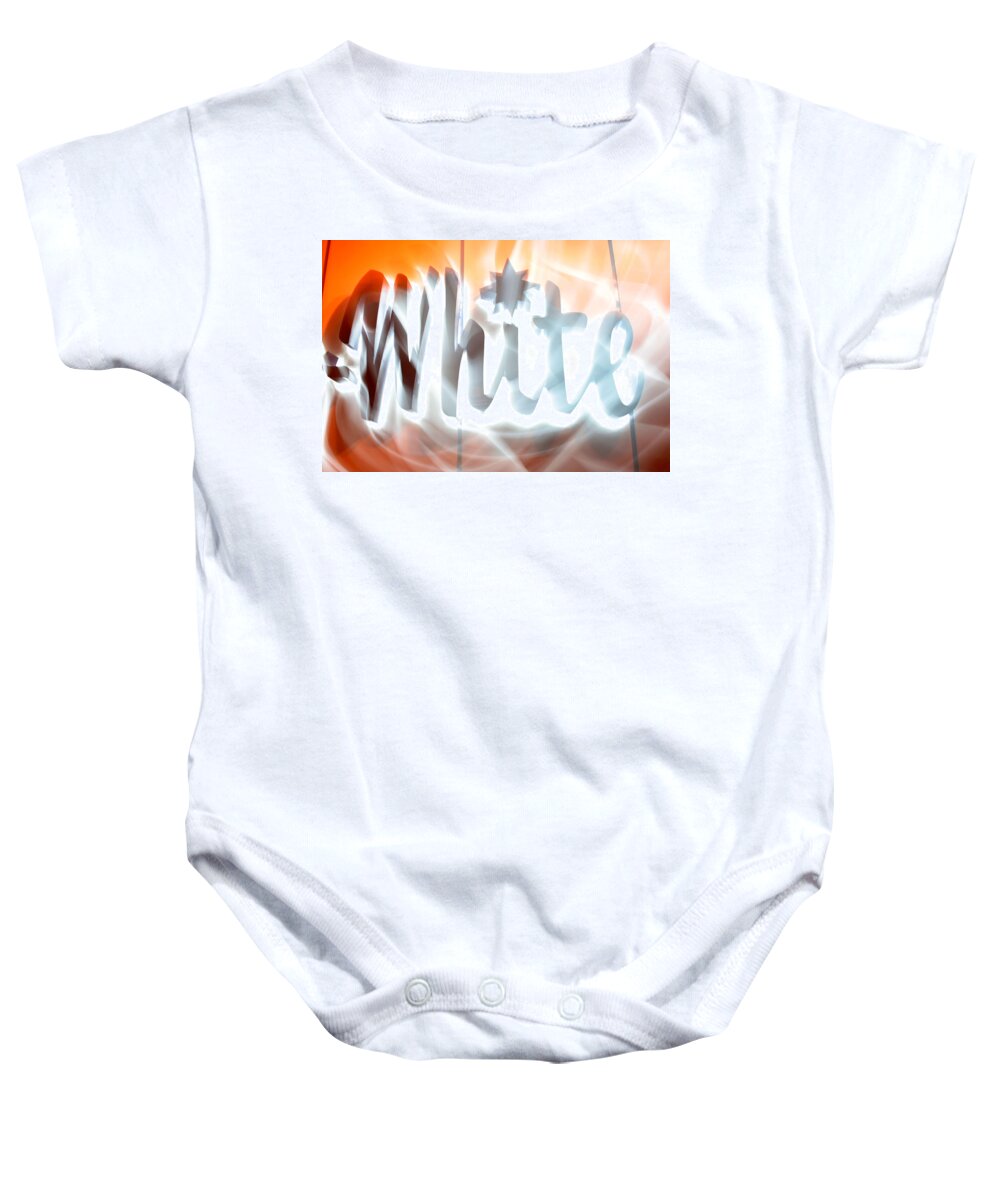 White Hot Baby Onesie featuring the photograph White Hot by Ric Bascobert