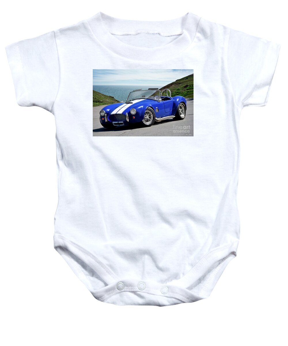 1965 Shelby Cobra Replica Baby Onesie featuring the photograph 1965 Shelby Cobra 302 Replica by Dave Koontz