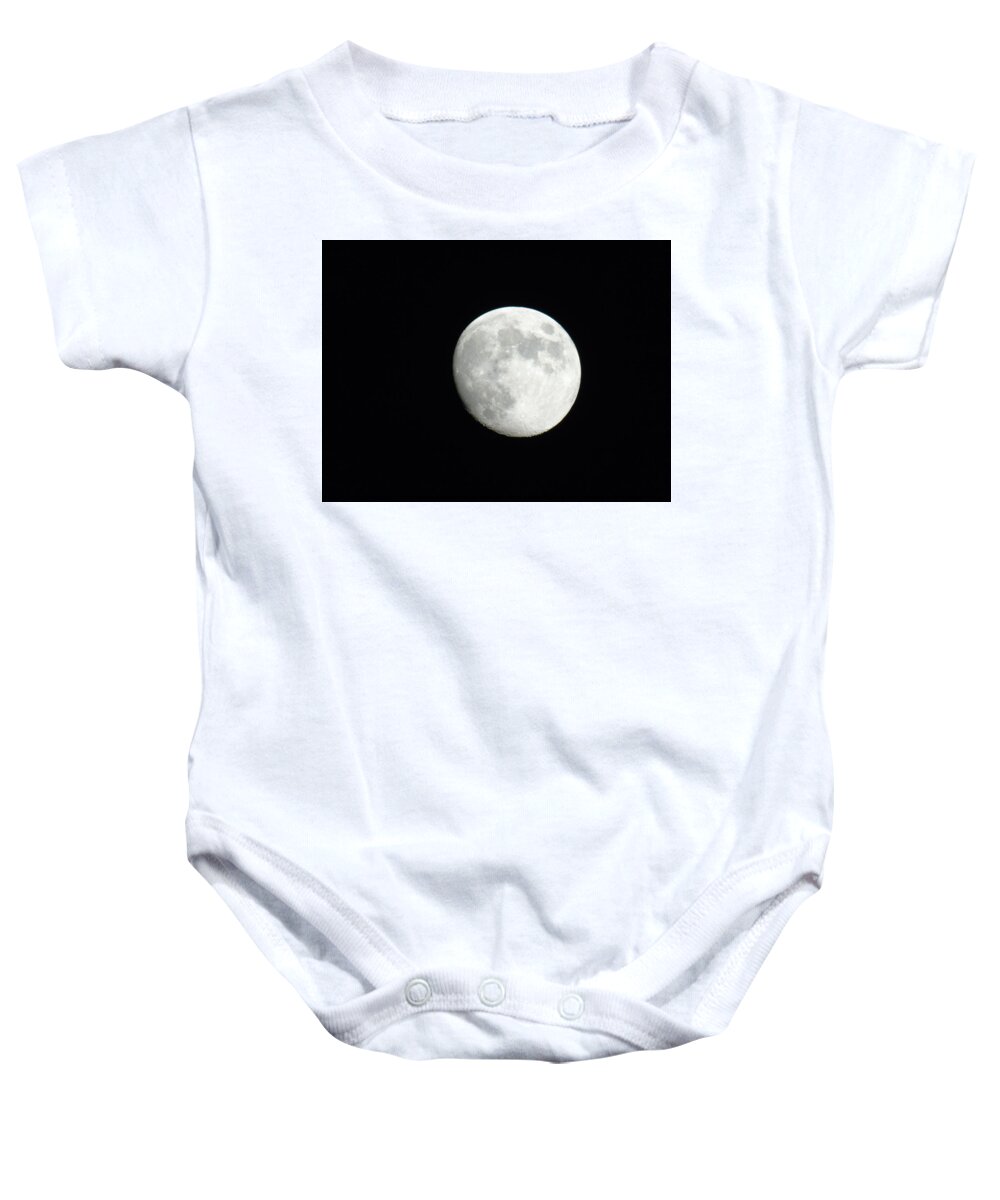 Moon Baby Onesie featuring the photograph Black and white #1 by Yohana Negusse