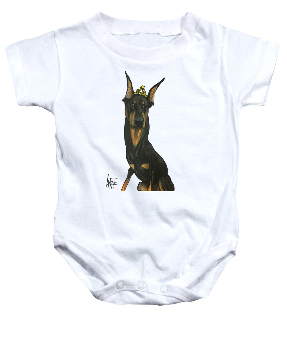 Lapp 4484 Baby Onesie featuring the drawing Lapp 4484 #1 by John LaFree