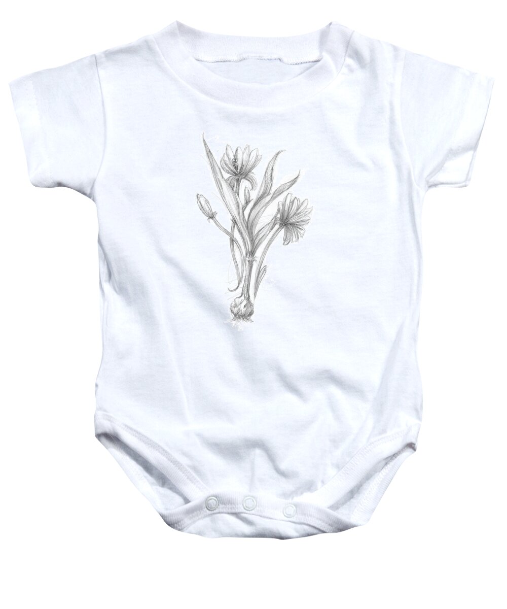 Botanical Baby Onesie featuring the painting Botanical Sketch IIi #2 by Ethan Harper