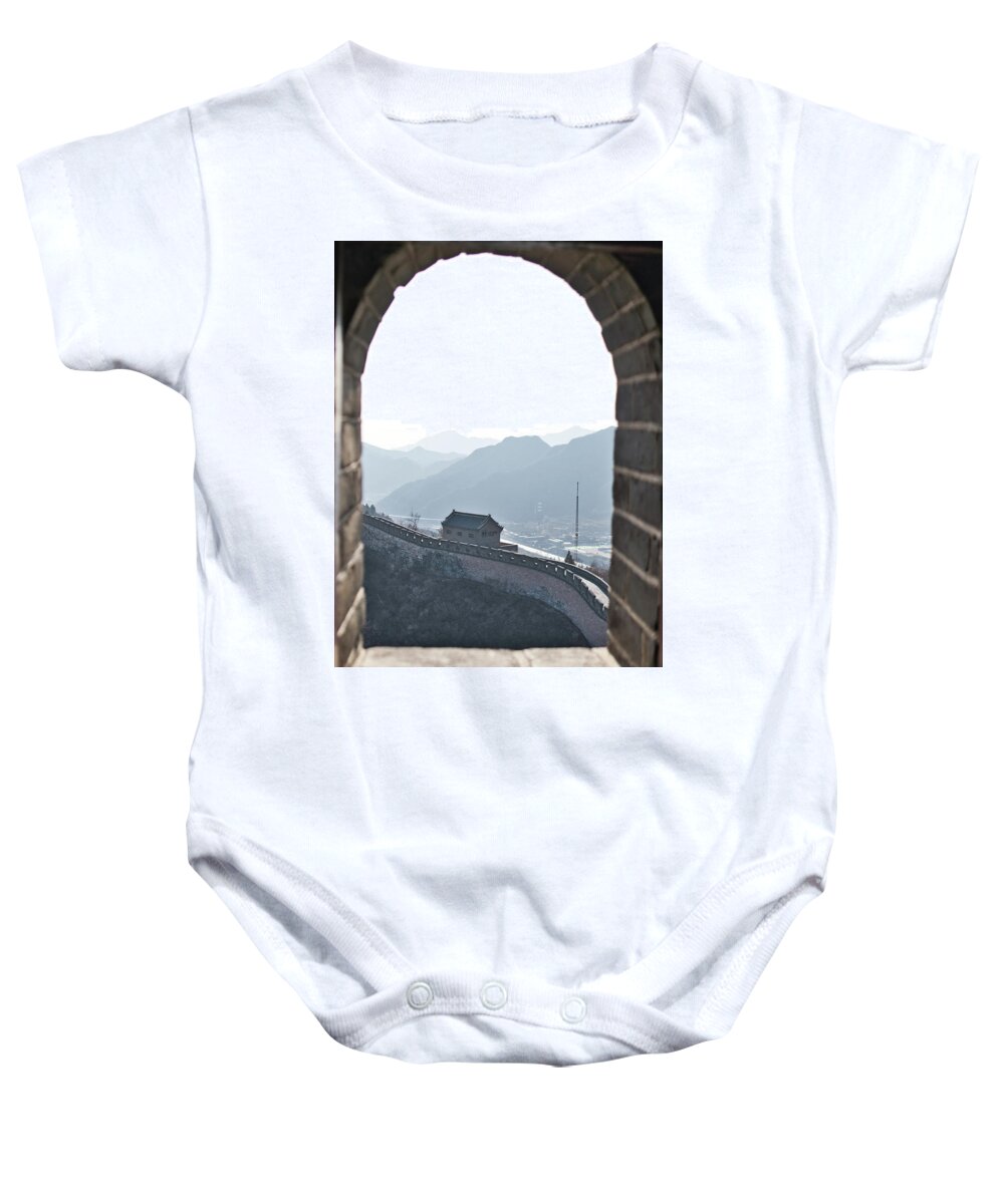 The Great Wall Of China Baby Onesie featuring the photograph The Great Wall of China #3 by Nick Mares