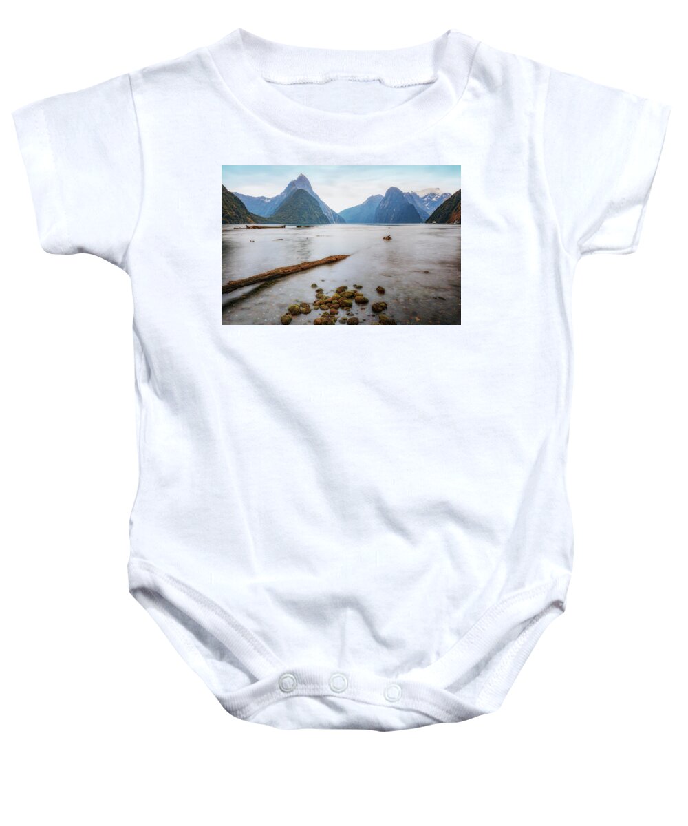 Milford Sound Baby Onesie featuring the photograph Milford Sound - New Zealand #5 by Joana Kruse
