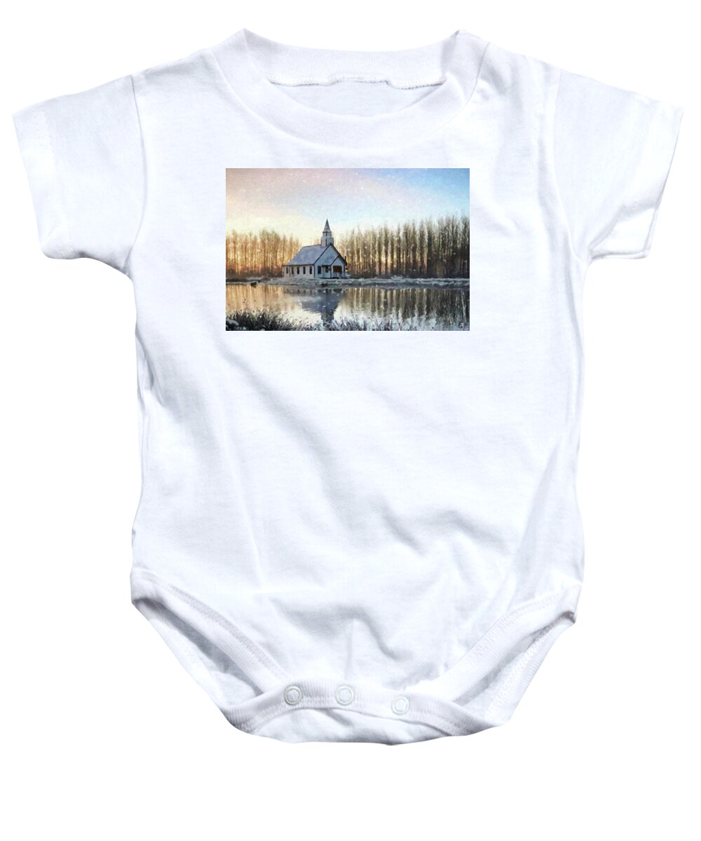 A Kind Heart Baby Onesie featuring the photograph A Kind Heart - Hope Valley Art by Jordan Blackstone