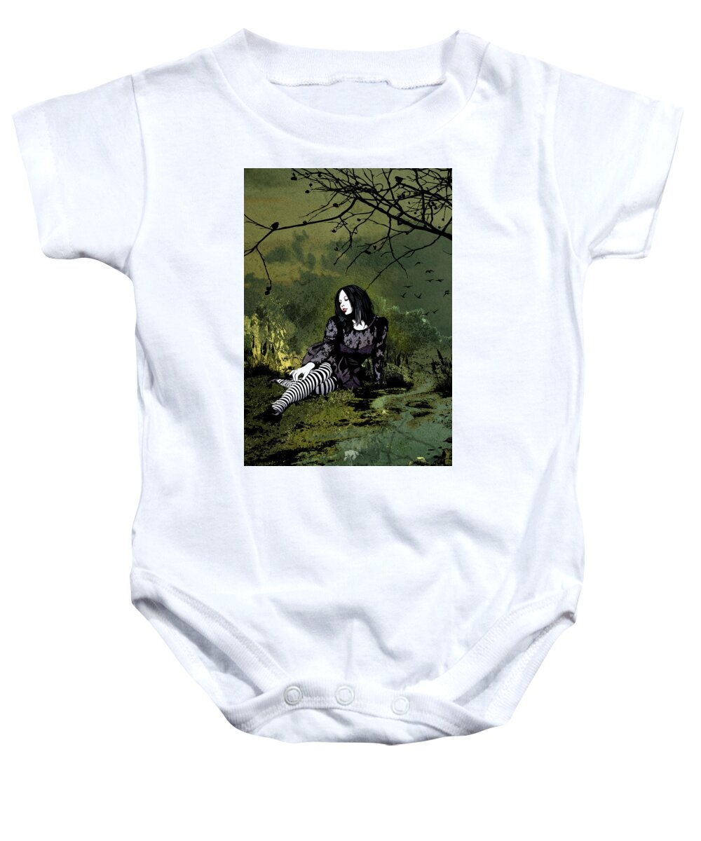 Jason Casteel Baby Onesie featuring the digital art After the Storm by Jason Casteel