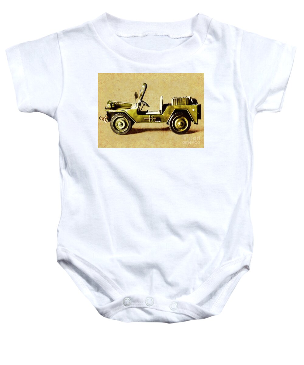Army Baby Onesie featuring the photograph Army jeep by Jorgo Photography