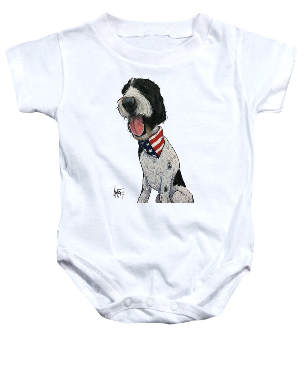 Aronson Baby Onesie featuring the drawing Aronson 5240 by John LaFree