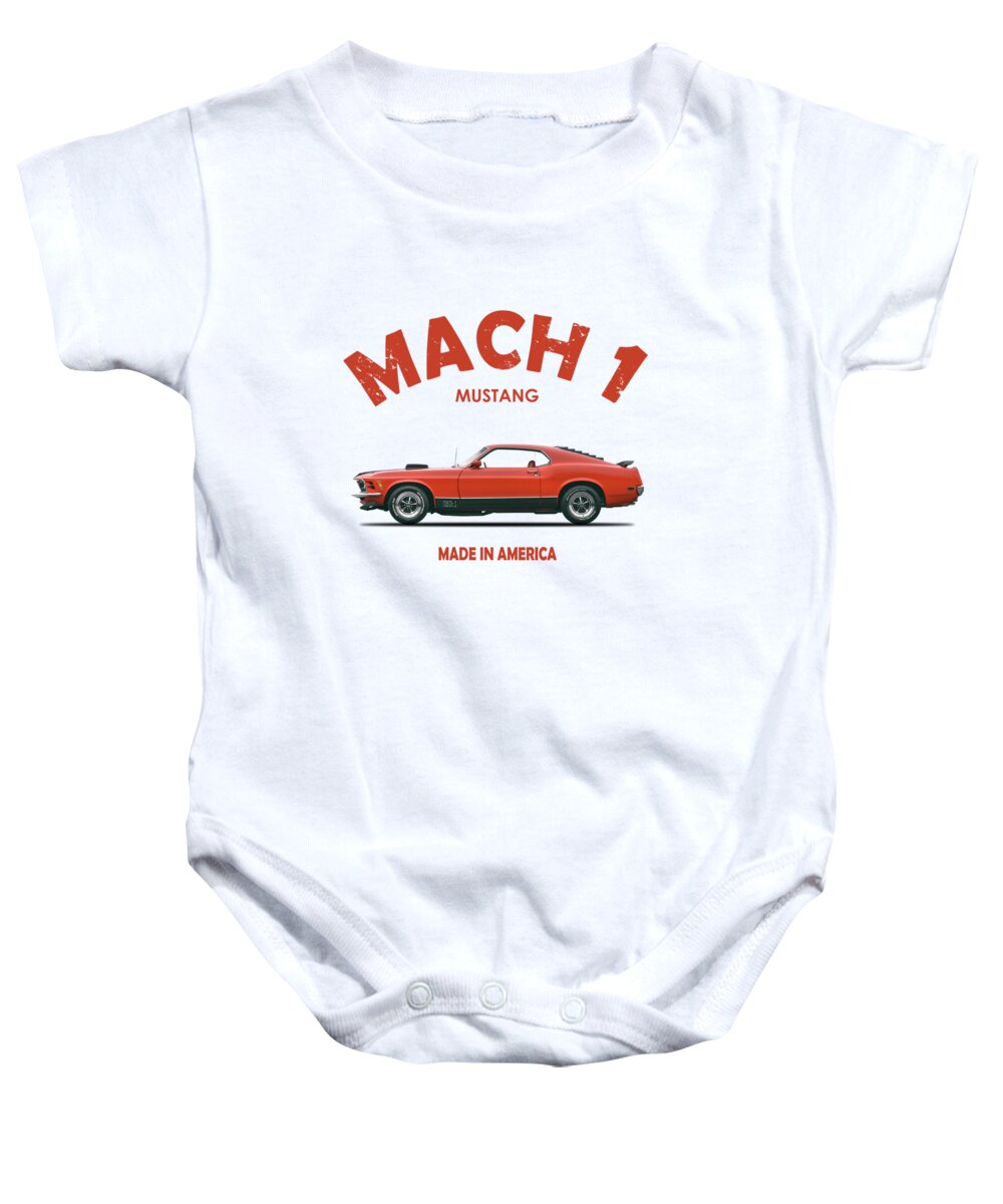 Ford Mustang Mach 1 Baby Onesie featuring the photograph The Mustang Mach 1 by Mark Rogan