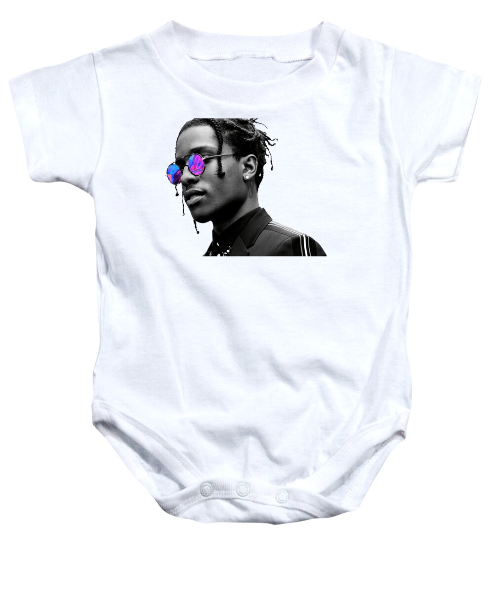 Asap Baby Onesie featuring the digital art Asap Mob by Cais Asmiani
