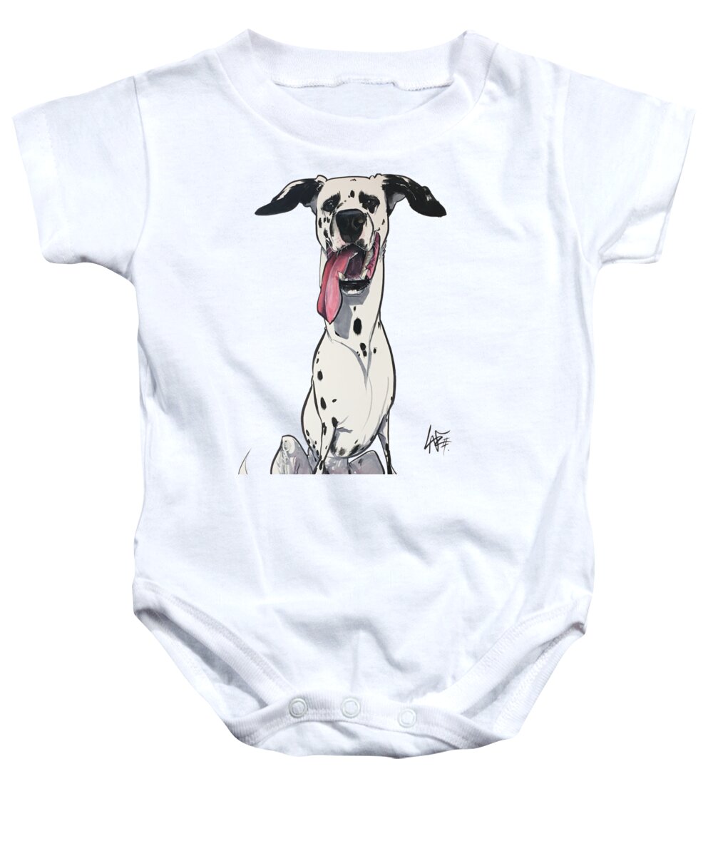 Bartlett Baby Onesie featuring the drawing Bartlett 5171 by John LaFree