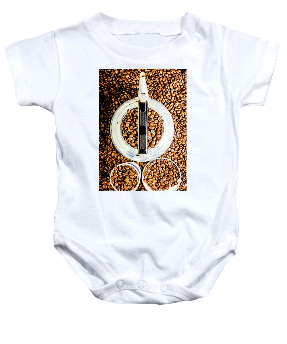 Coffee Baby Onesie featuring the photograph Bottomless Refills by Jorgo Photography