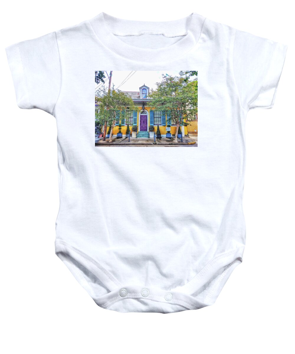New Orleans Baby Onesie featuring the photograph Colorful NOLA by Portia Olaughlin