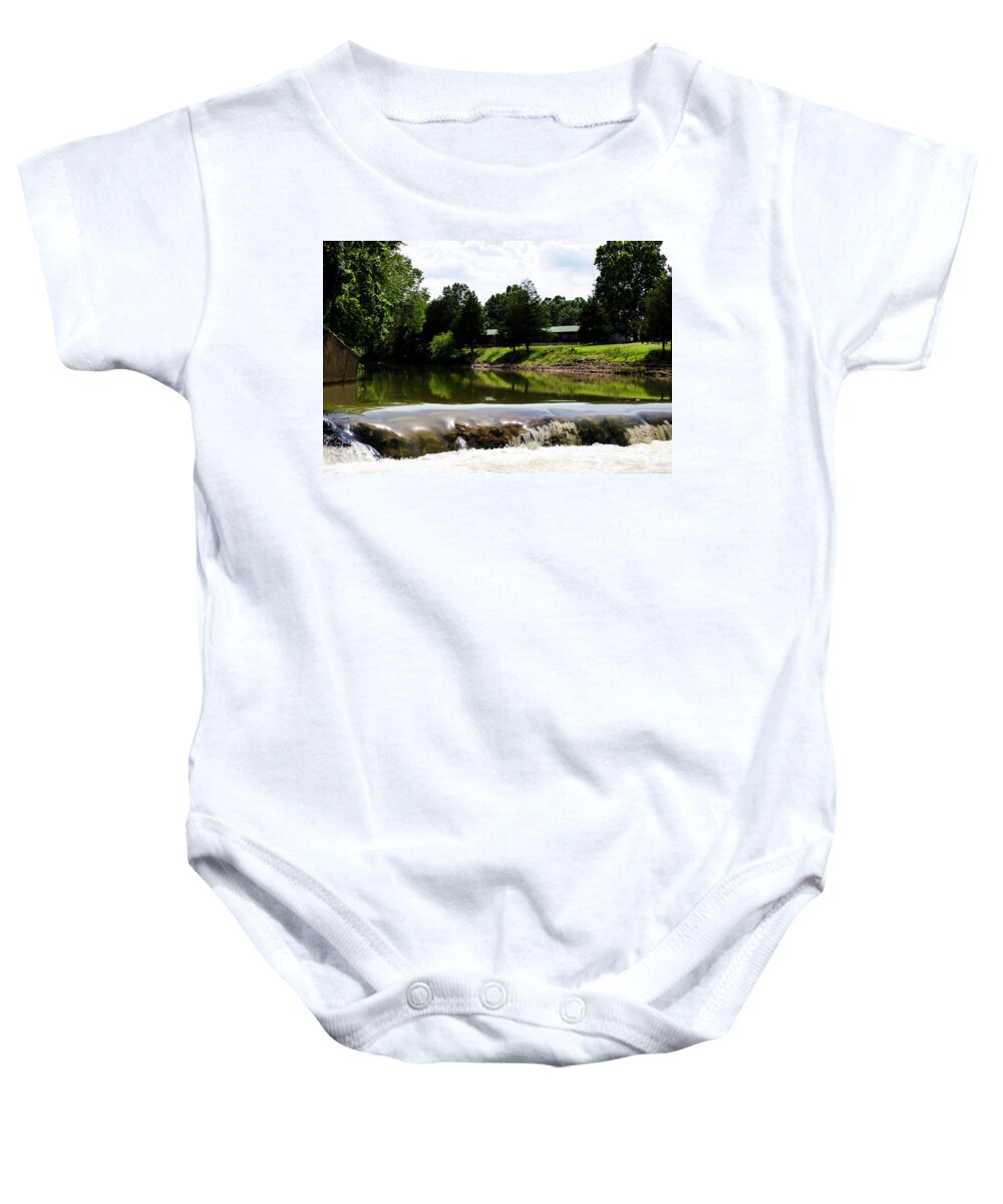 Photograph Baby Onesie featuring the photograph Country River by Kelly Thackeray