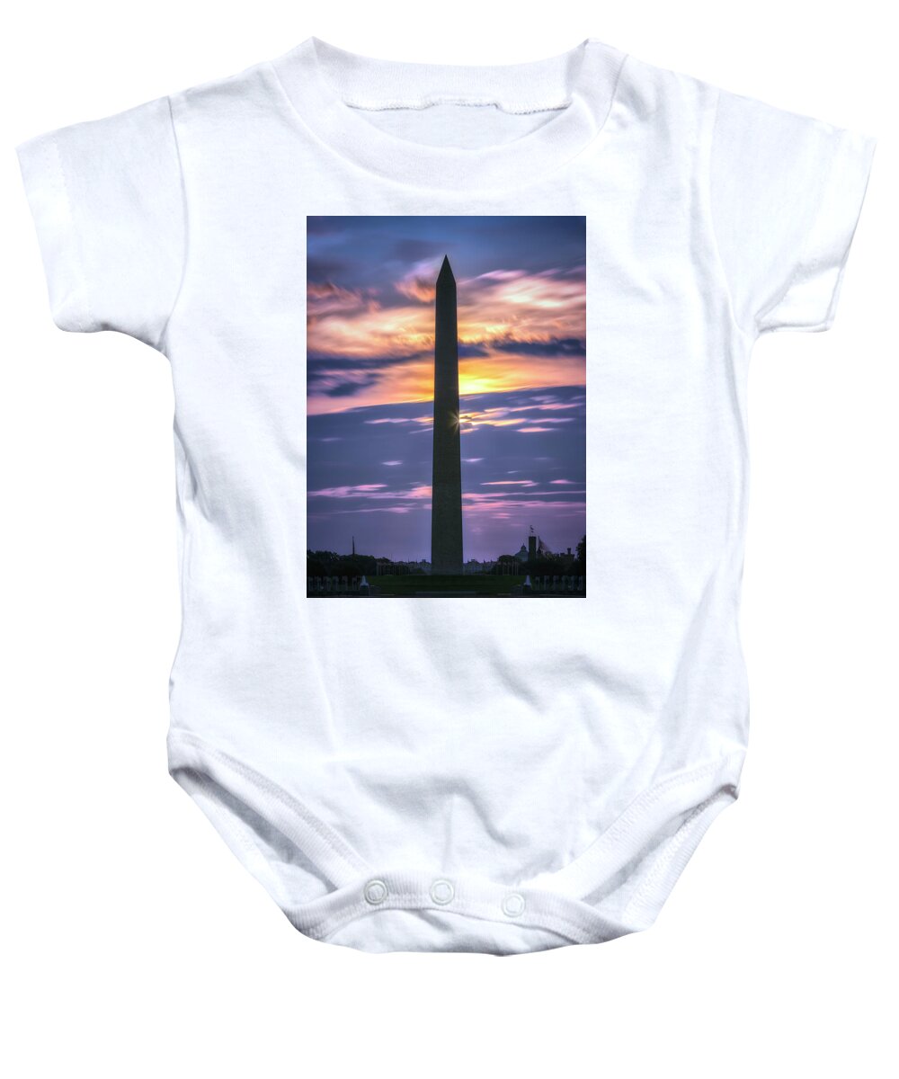 Washington D.c. Baby Onesie featuring the photograph DC Morning IV by Robert Fawcett