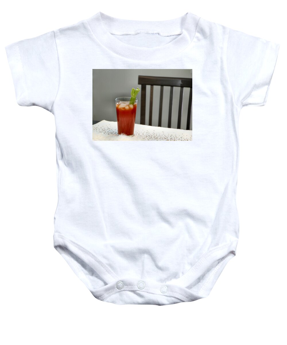 Cocktail Baby Onesie featuring the photograph Festive Muddy Bleary by Lin Grosvenor