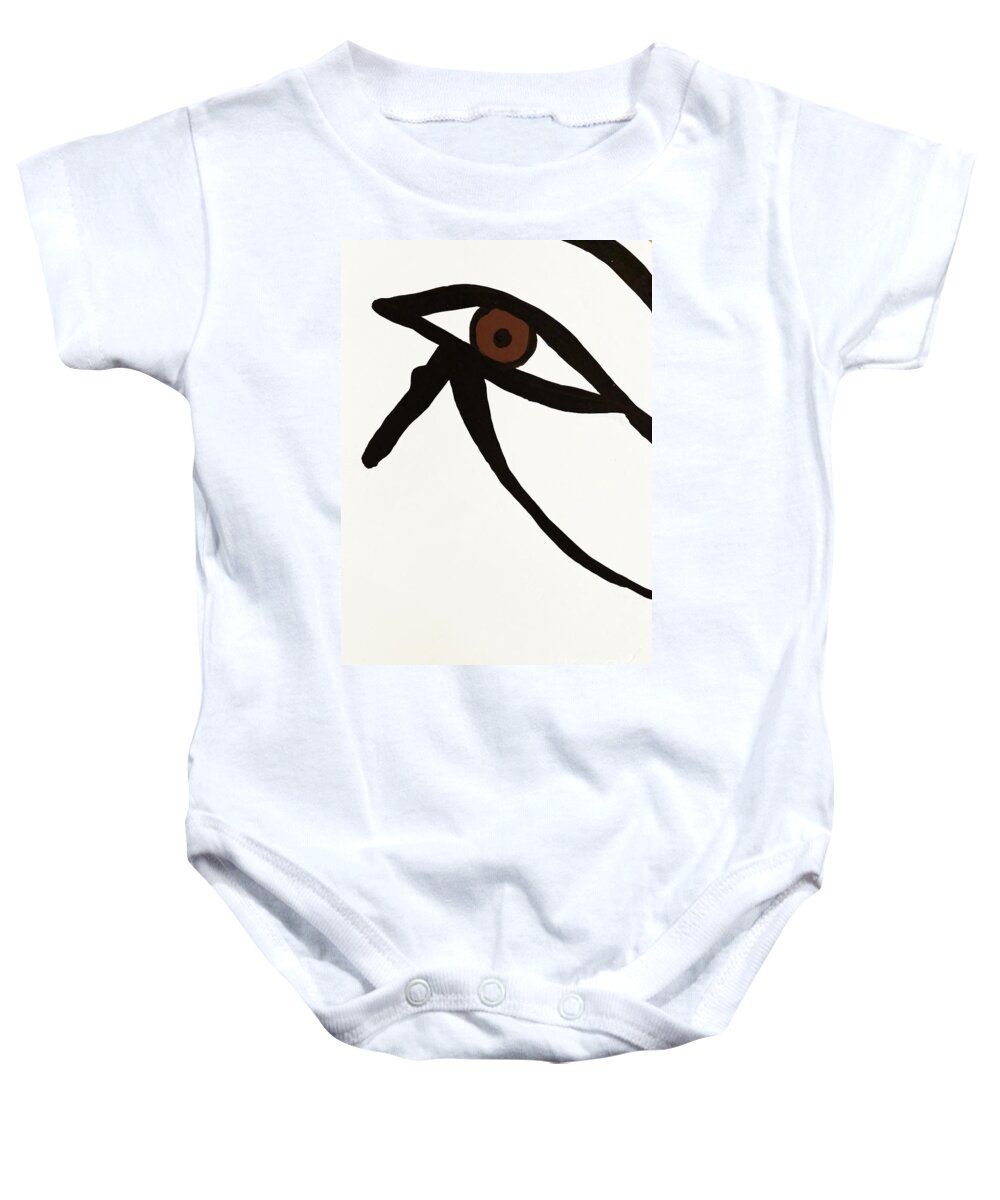 Eye Baby Onesie featuring the photograph Eye of Egypt by Sue Harper