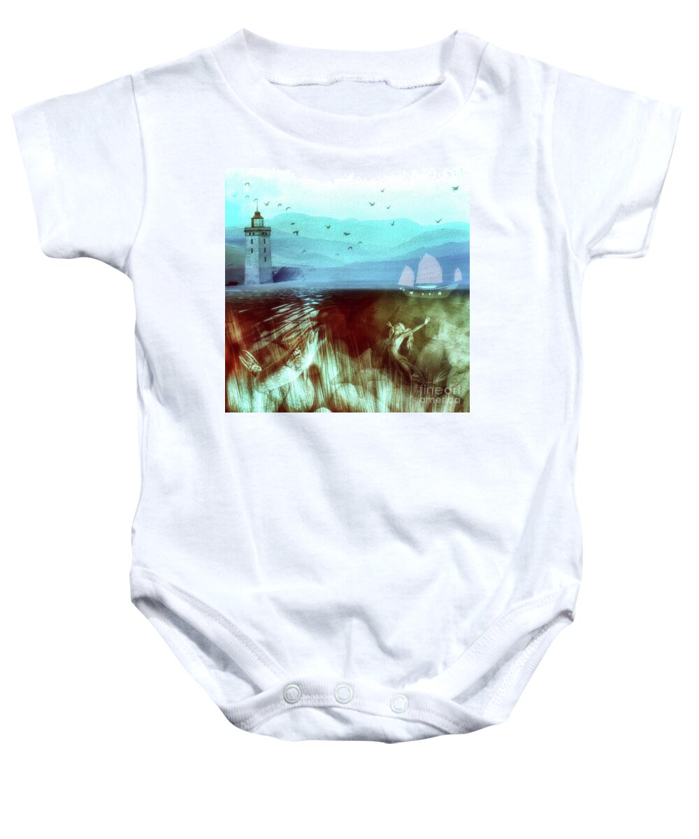 Marine Baby Onesie featuring the photograph Fantasy Marine by Jack Torcello