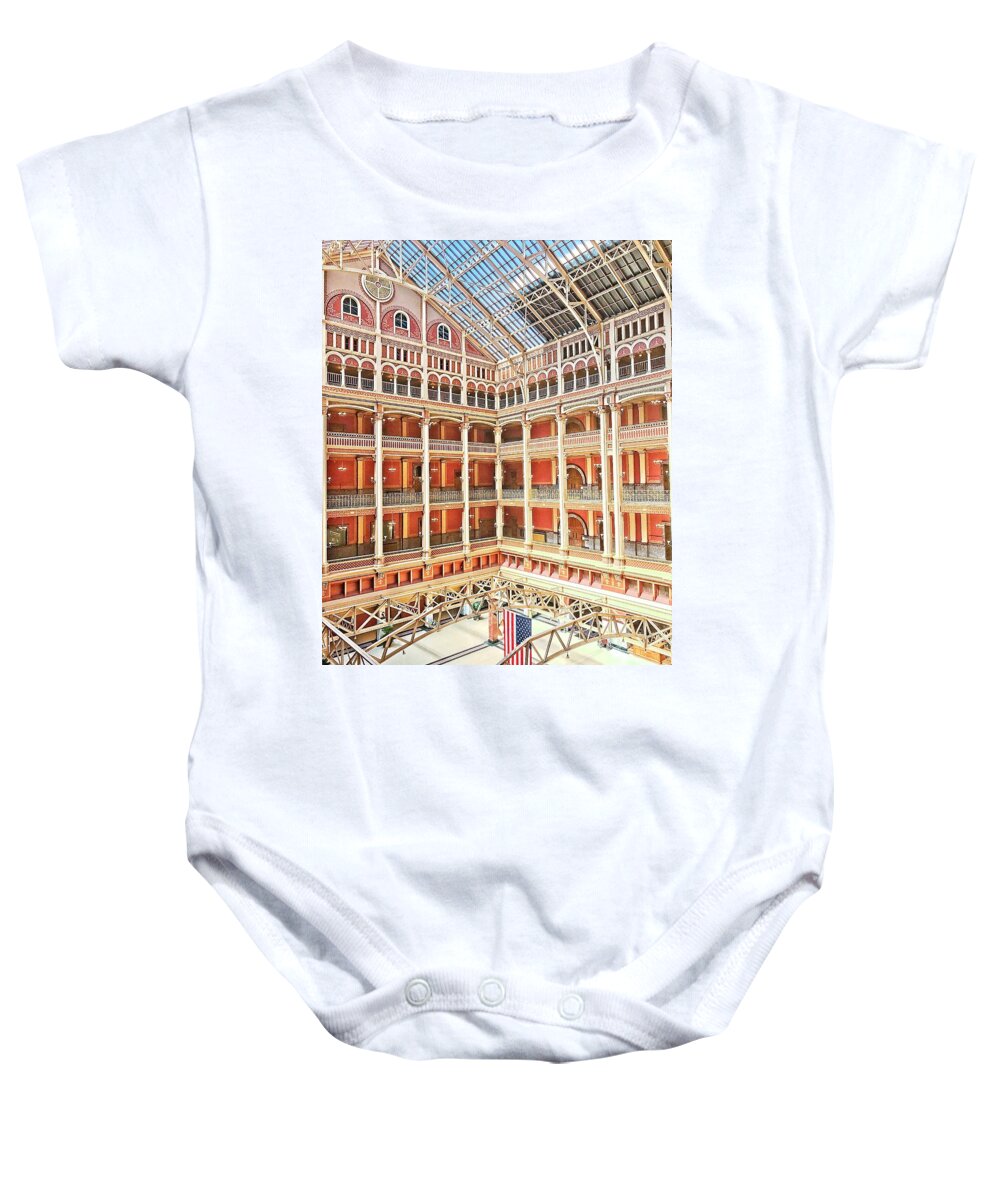 Milwaukee Baby Onesie featuring the photograph Federal Courthouse 2 - Milwaukee - Wisconsin by Steven Ralser