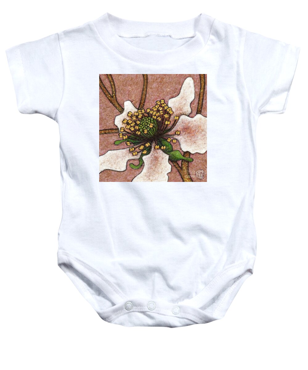 Garden Baby Onesie featuring the painting Garden Room 43 by Amy E Fraser