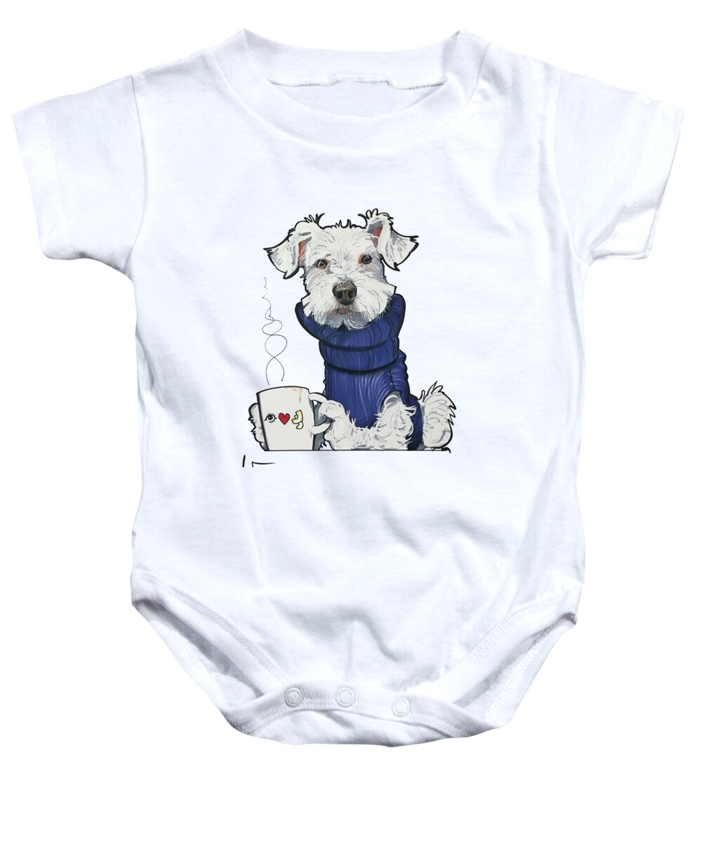 Gill 4572 Baby Onesie featuring the drawing Gill 4572 by John LaFree