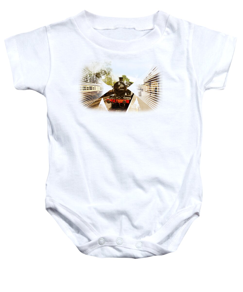 T-shirt Baby Onesie featuring the photograph Goliath The Engine and Anna on Transparent background by Terri Waters