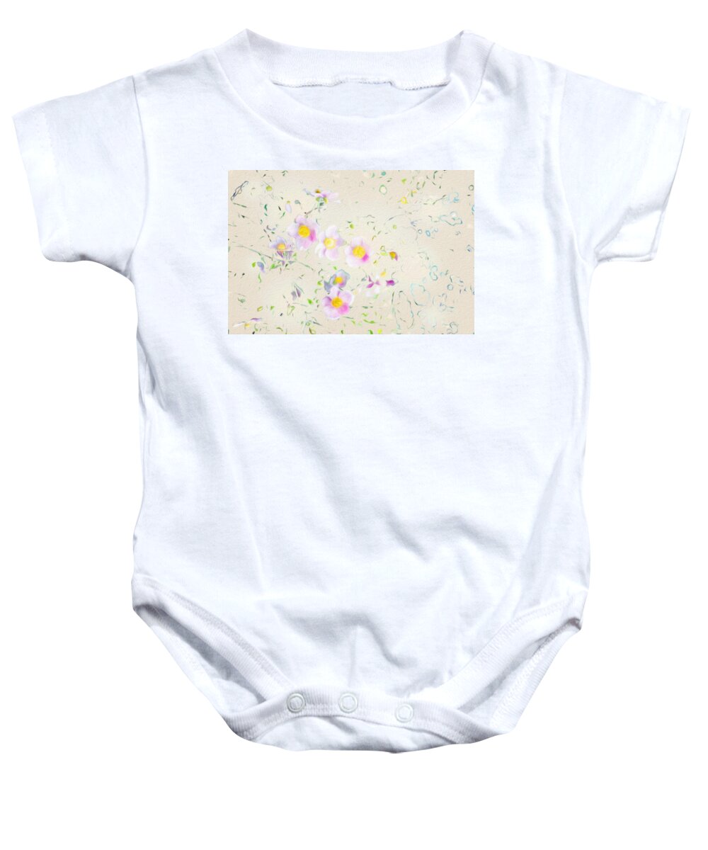 Flowers Baby Onesie featuring the photograph Grasmere Flowers by Diane Lindon Coy