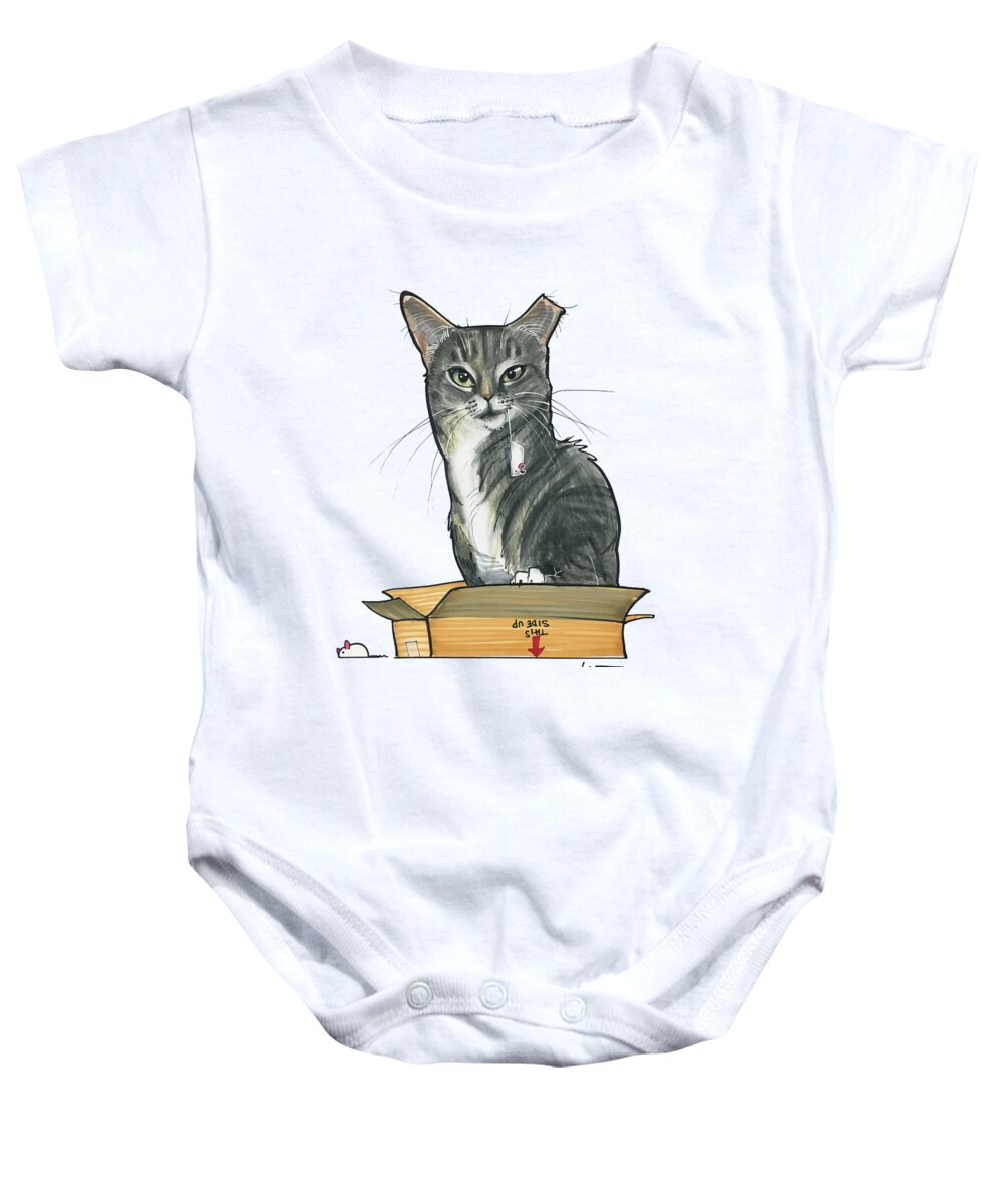 Hasler 4535 Baby Onesie featuring the drawing Hasler 4535 by John LaFree