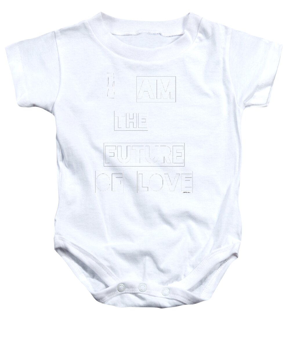 Baby Onesie featuring the painting I Am The Future Of Love by Clayton Singleton