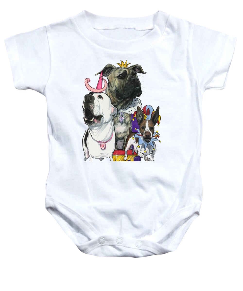 Jackson 4524 Baby Onesie featuring the drawing Jackson 4524 by John LaFree