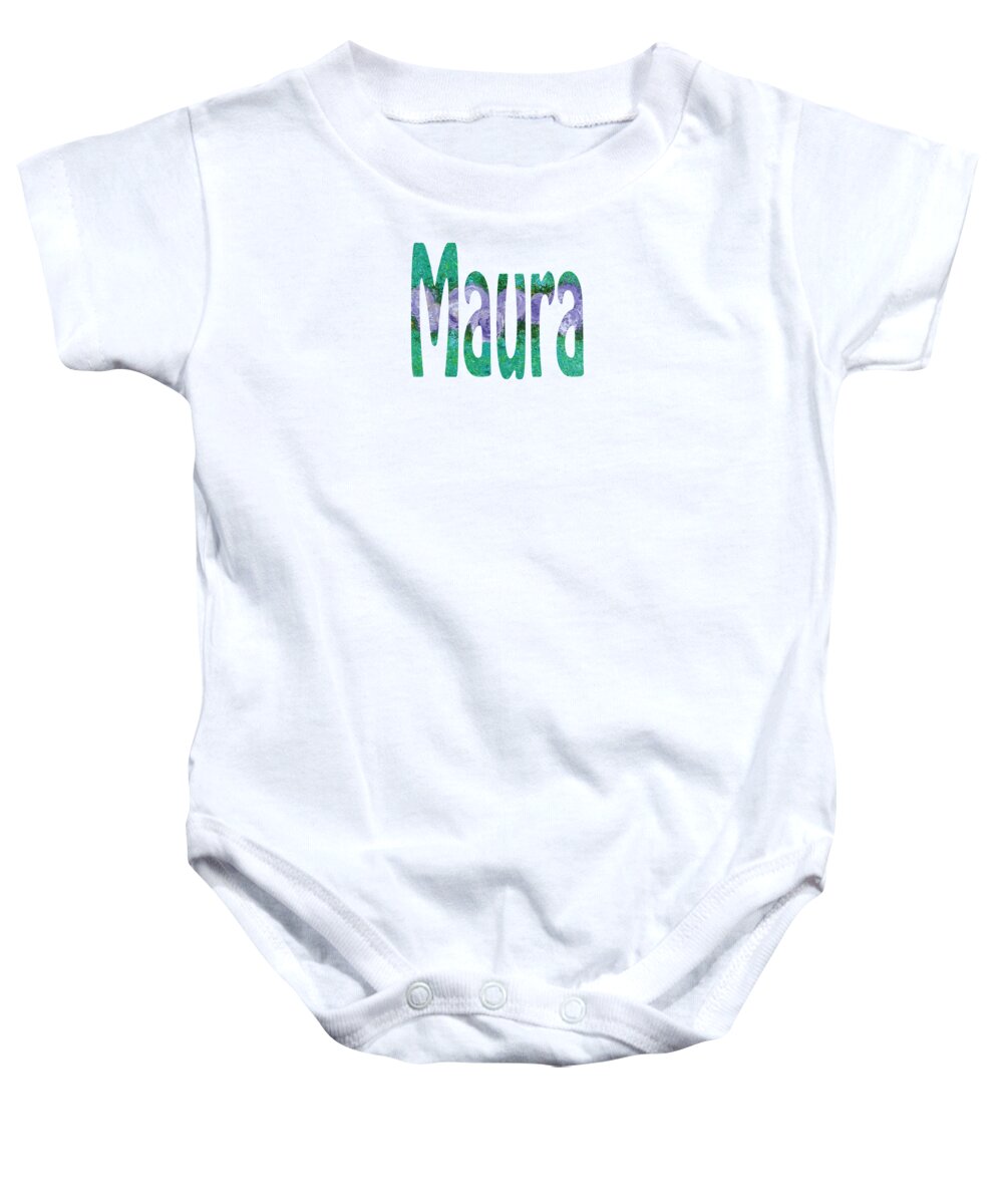 Maura Baby Onesie featuring the painting Maura by Corinne Carroll