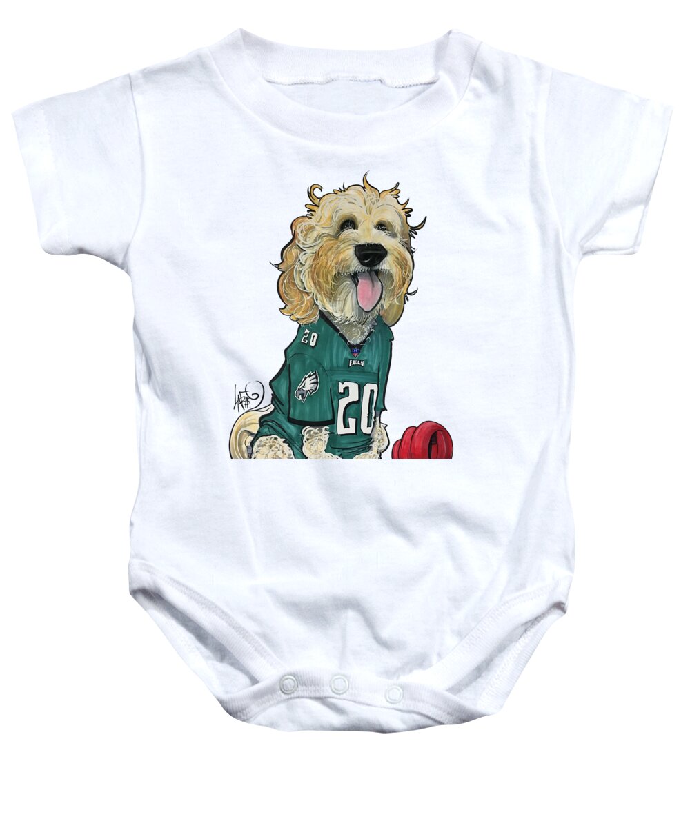 Mcfarland 4594 Baby Onesie featuring the drawing McFarland 4594 by John LaFree