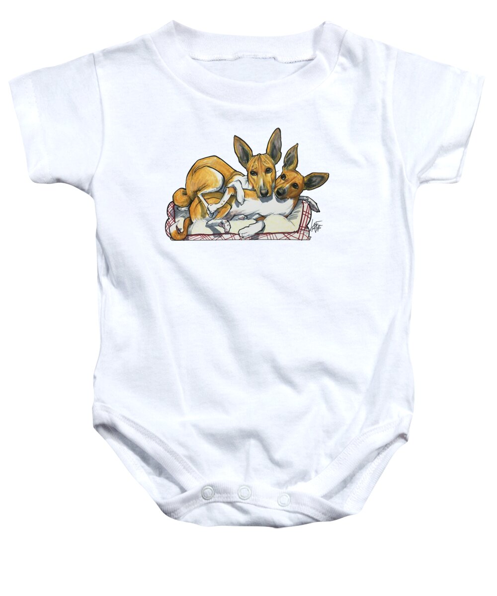Mckay 4582 Baby Onesie featuring the drawing McKay 4582 by John LaFree