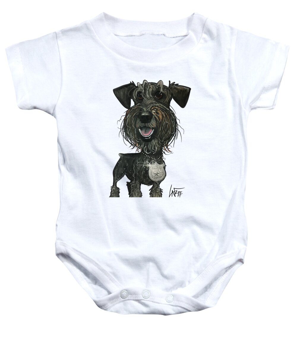 Meyers 4452 Baby Onesie featuring the drawing Meyers 4452 by Canine Caricatures By John LaFree