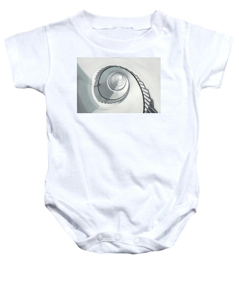 Europe Baby Onesie featuring the photograph Milky Stairs by Elias Pentikis