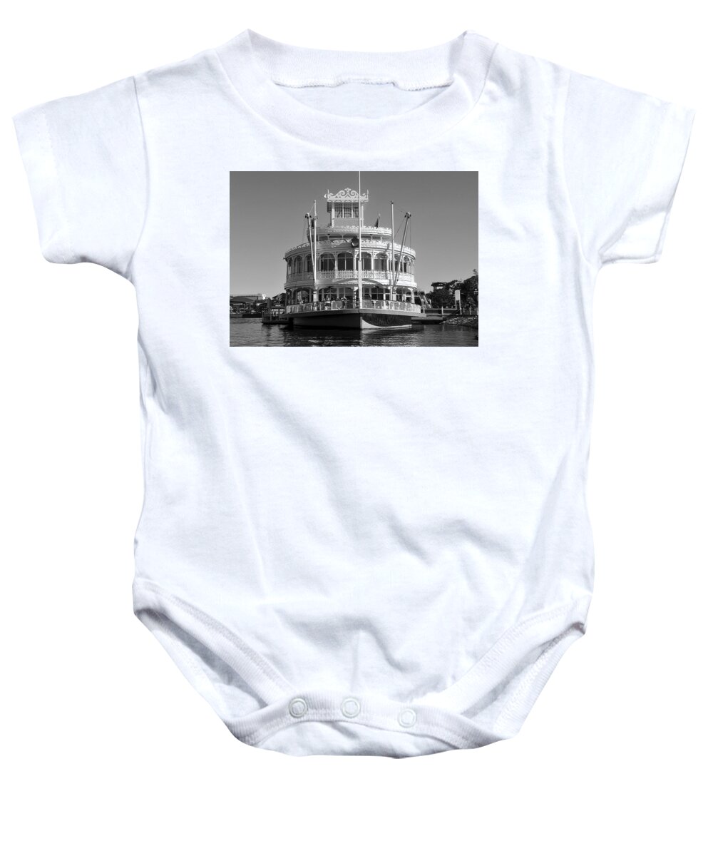 Paddle Wheeler Baby Onesie featuring the photograph Paddle Wheel on Lake Buena Vista Florida by David Lee Thompson