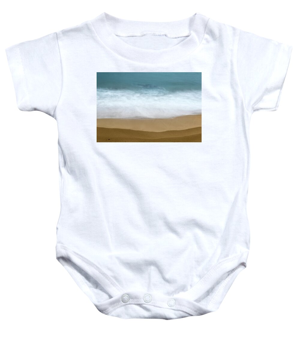 Nature Baby Onesie featuring the photograph Sand And Sea by Stelios Kleanthous