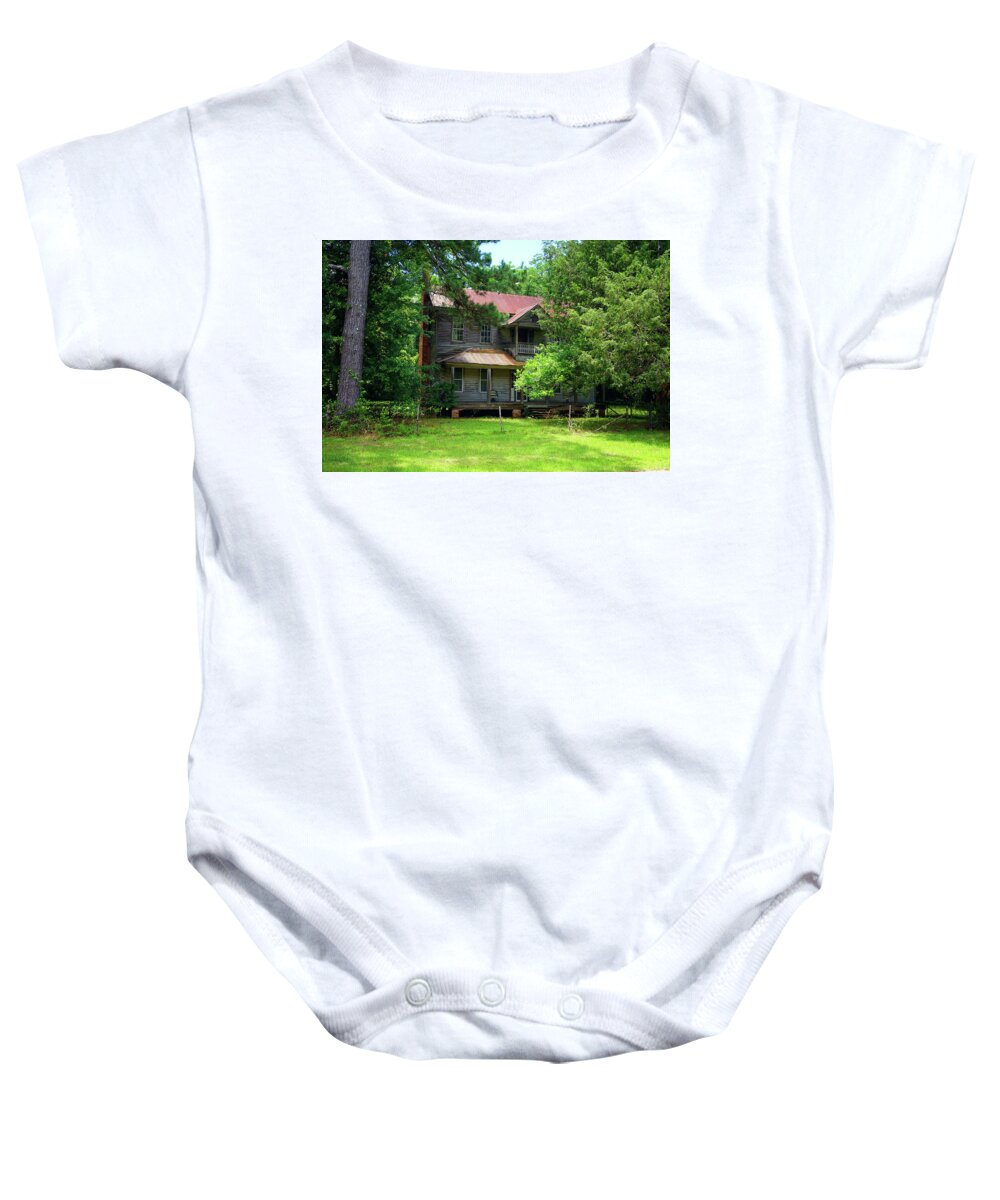 Historic Baby Onesie featuring the photograph Standing Proud by Kelly Gomez