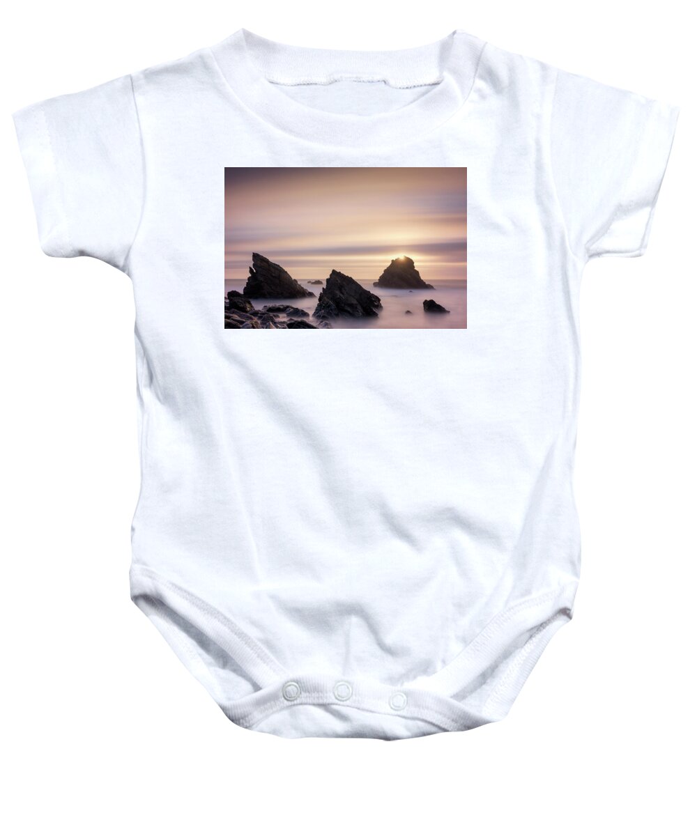 Clouds Baby Onesie featuring the photograph Sun bathing by Dominique Dubied