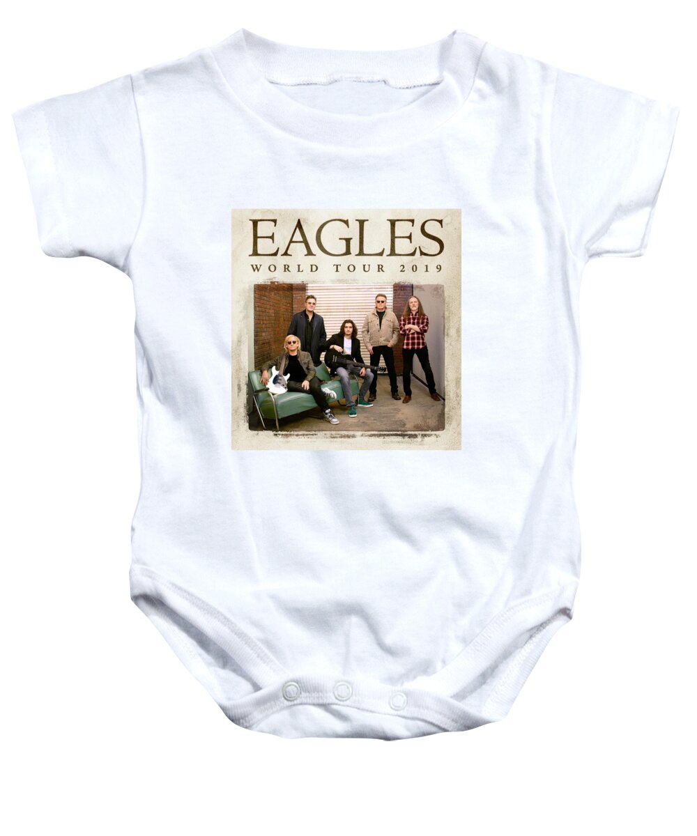 The Eagles Band Baby Onesie featuring the digital art The Eagles Band World Tour 2019 Ys11 by Yusuf Sudirman