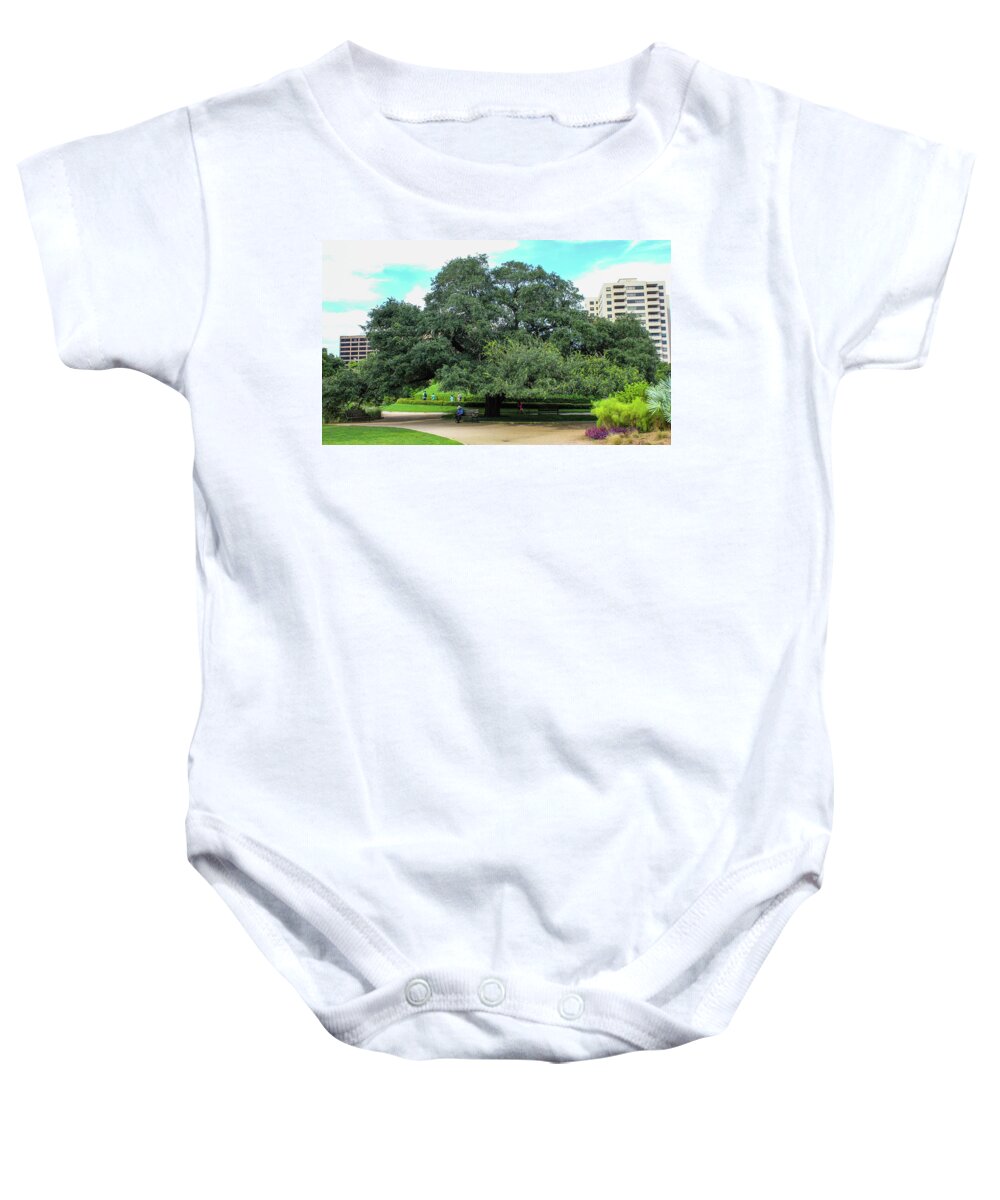 Tree Man Nature Landscape Baby Onesie featuring the photograph The Man Under the Tree by Rocco Silvestri