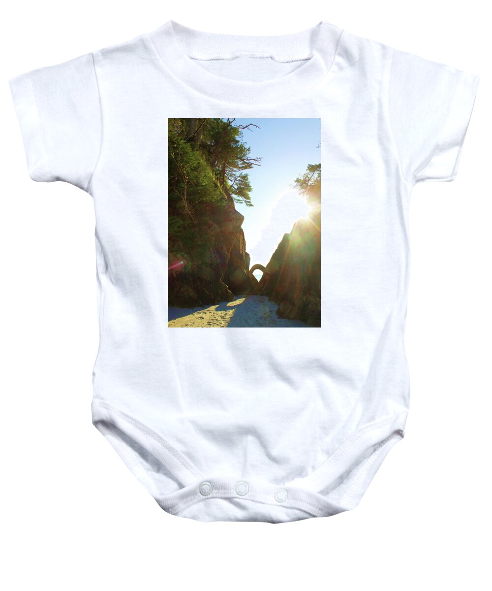 Sun Baby Onesie featuring the photograph The Other side by Fred Bailey