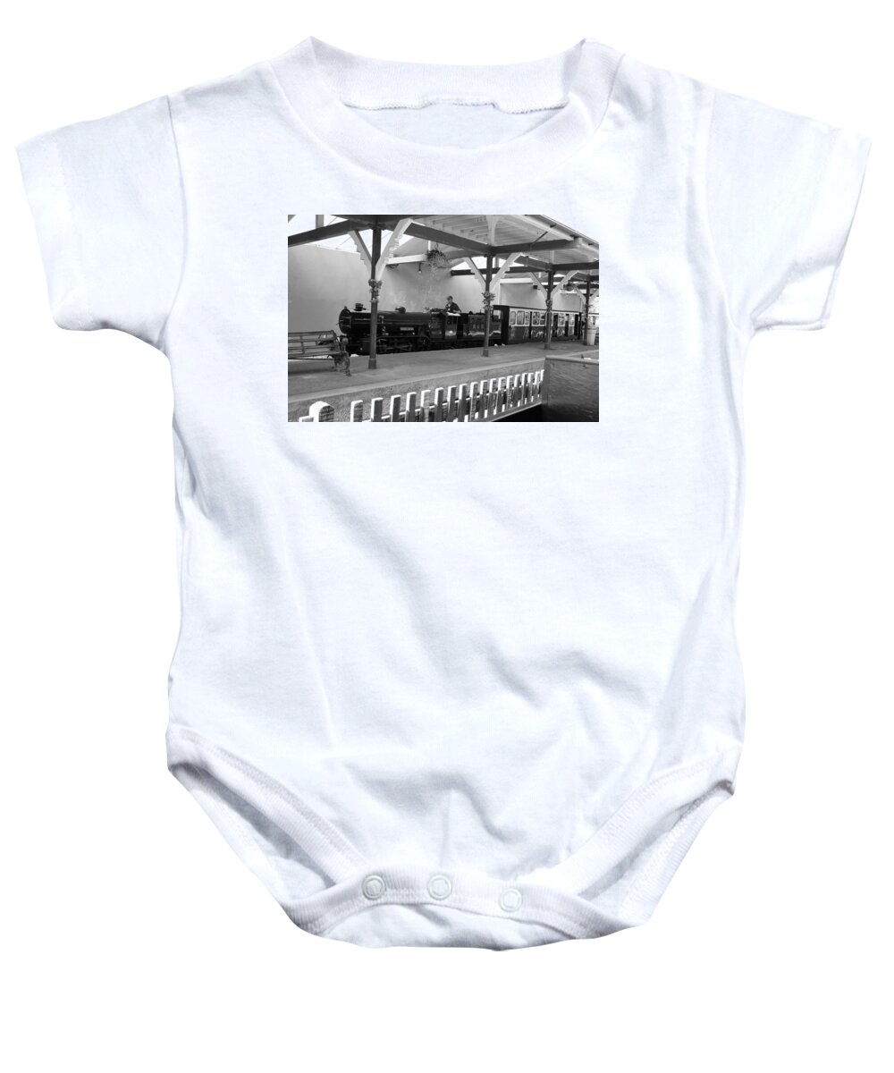 Train Baby Onesie featuring the photograph The Ravenglass and Eskdale Railway by Lukasz Ryszka