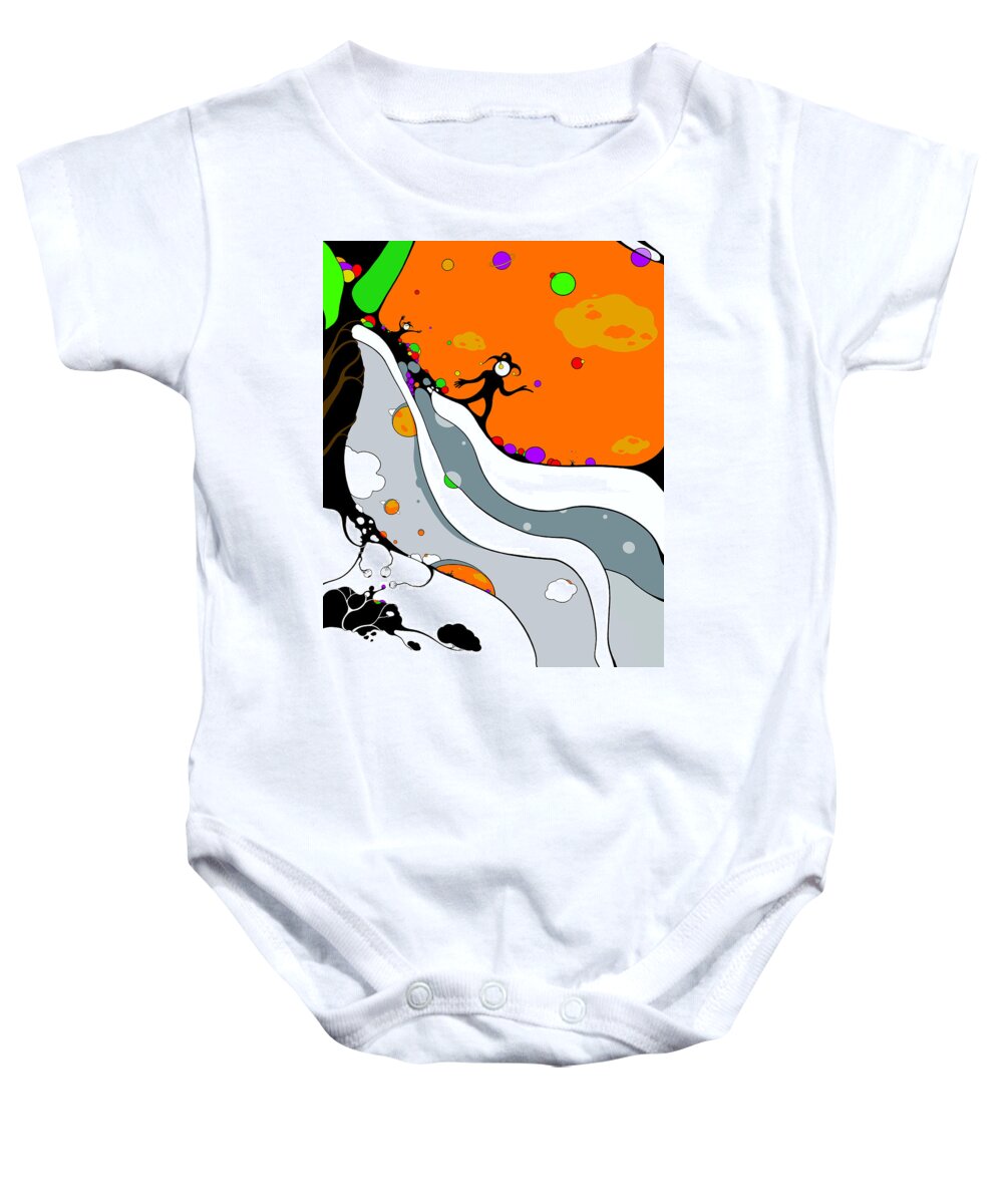 Avatar Baby Onesie featuring the drawing Thoughtful Jesters by Craig Tilley