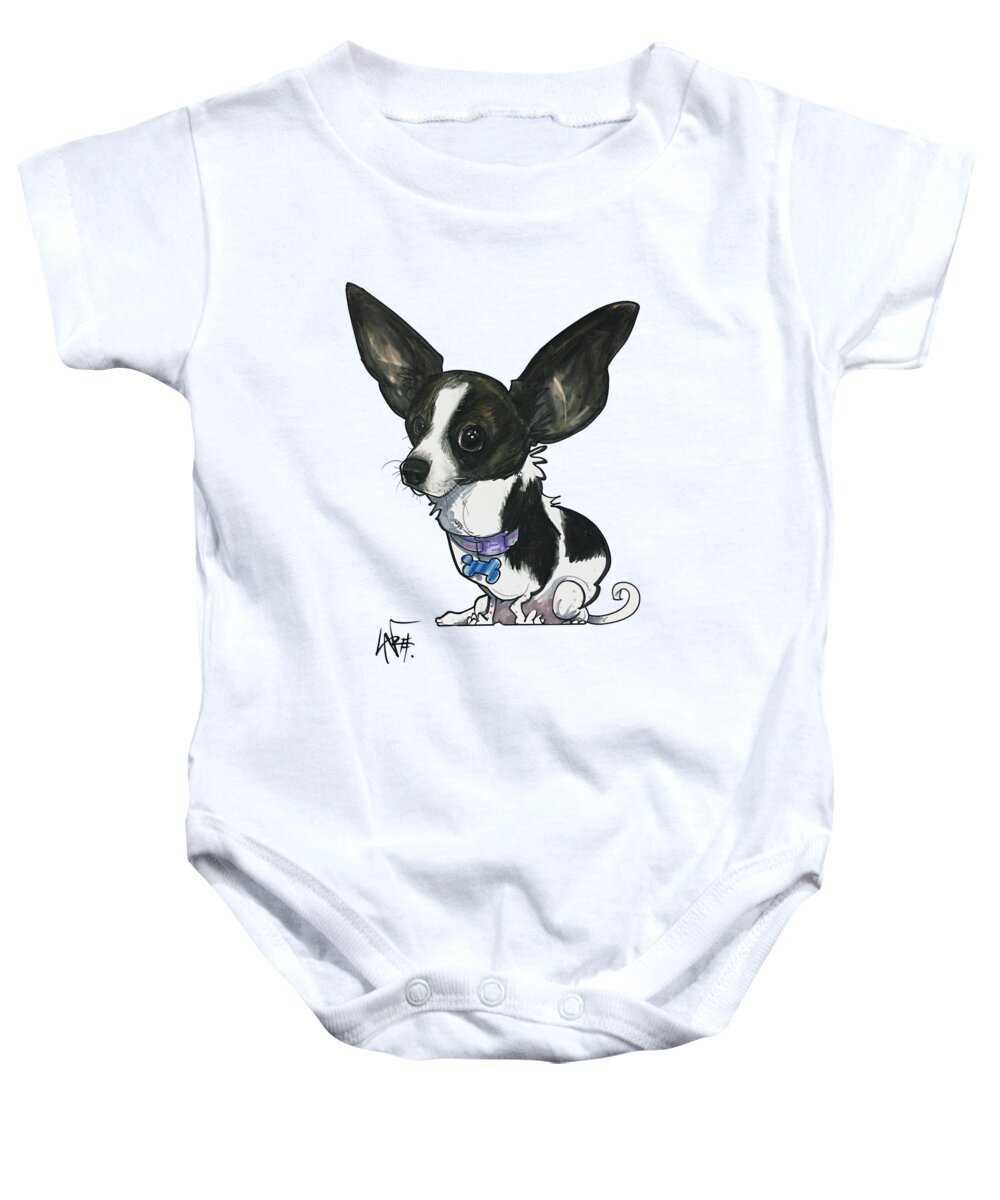Voss 4623 Baby Onesie featuring the drawing Voss 4623 by John LaFree