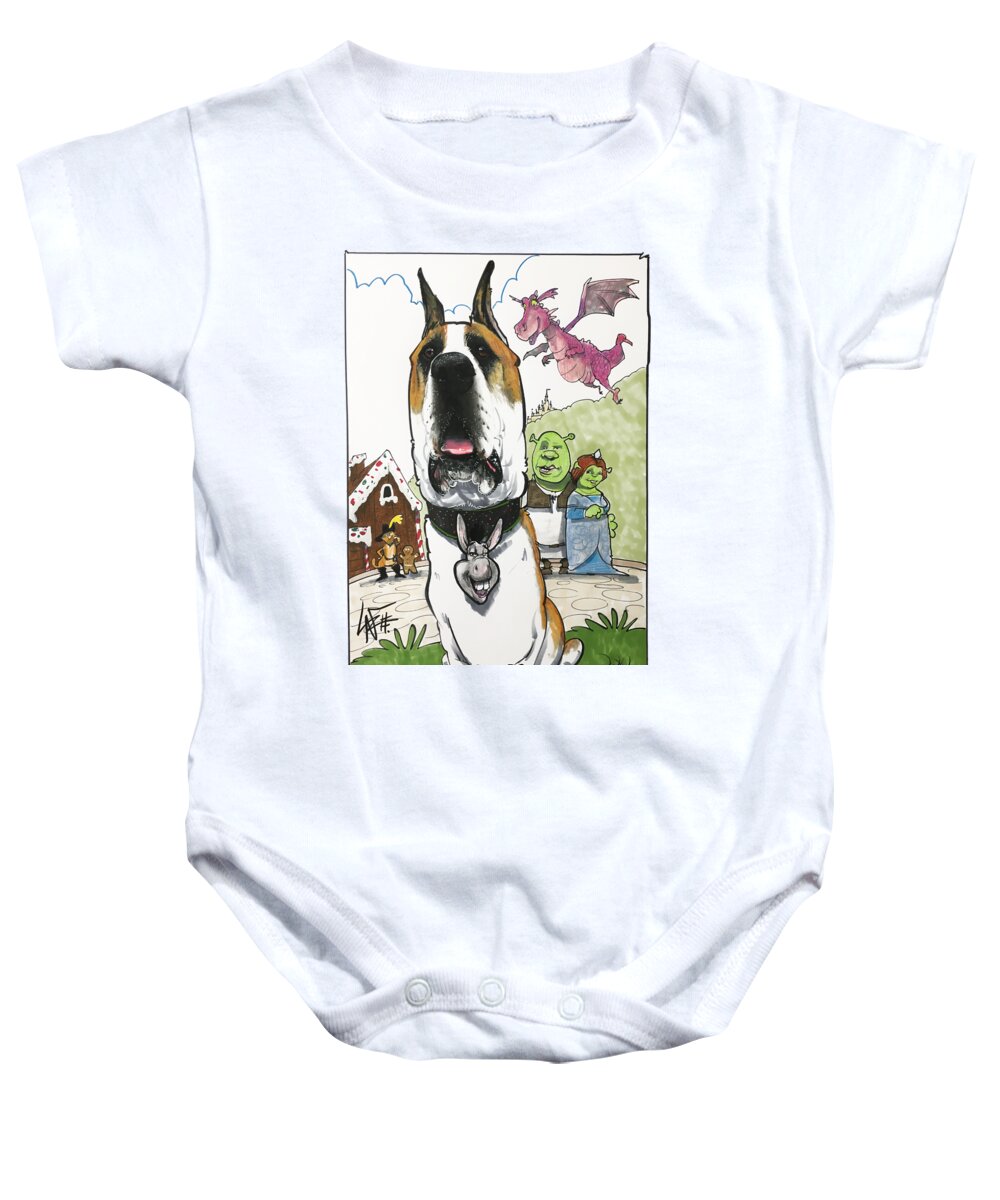 Wieland 4118 Baby Onesie featuring the drawing Wieland 4118 by John LaFree
