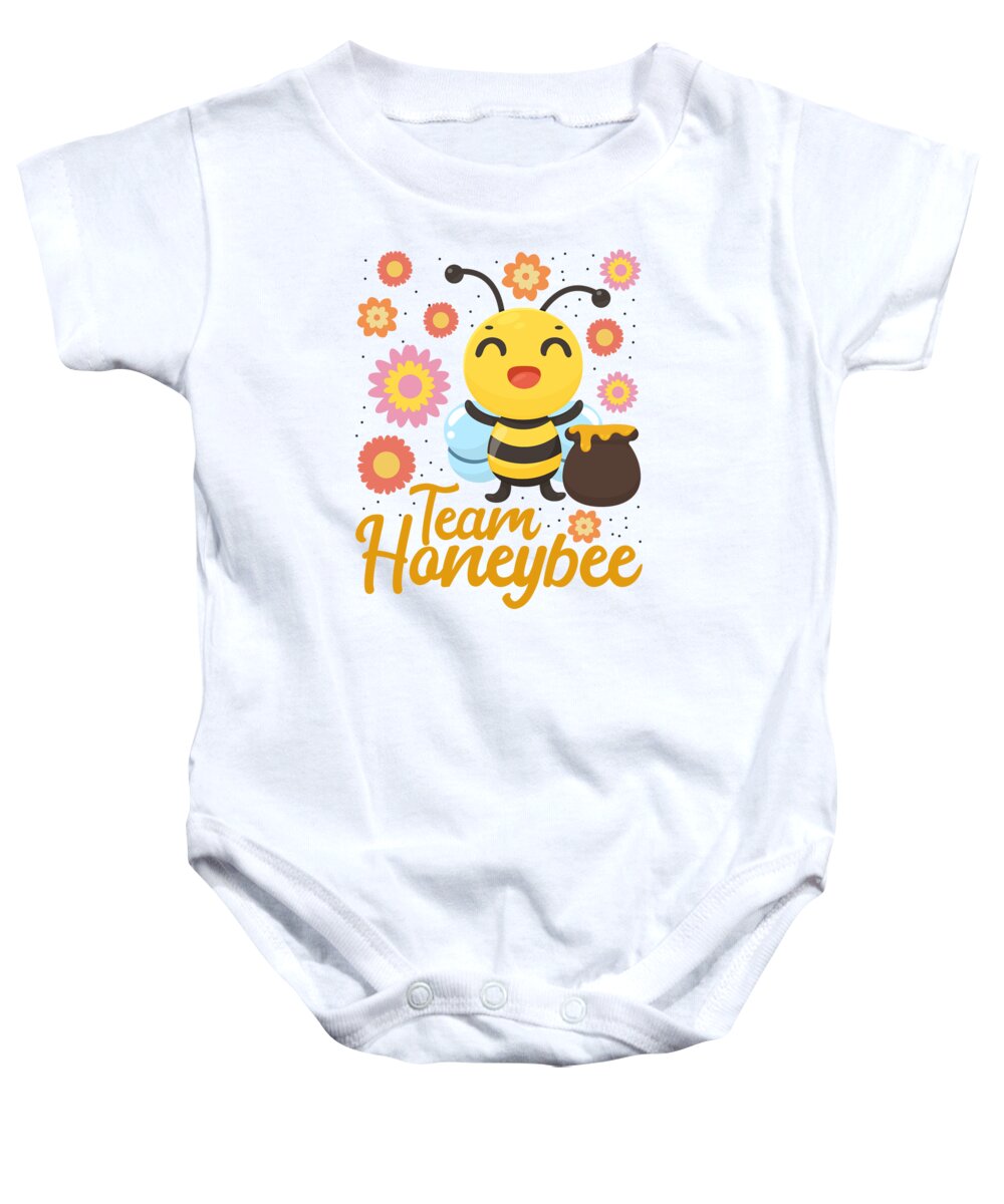 Bee Lover Baby Onesie featuring the digital art Bee Lovers Insects Beekeepers Bee Whisperers #1 by Toms Tee Store