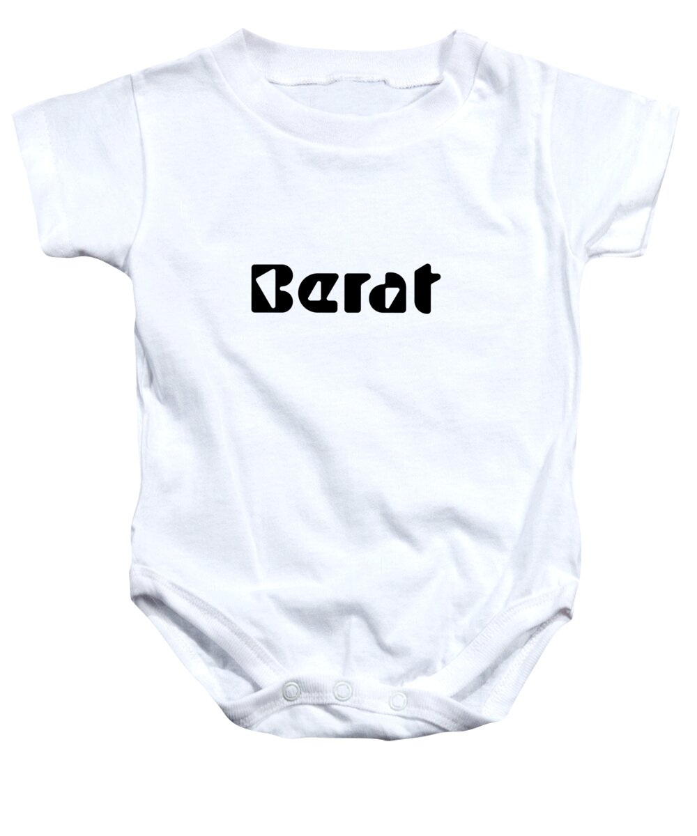 Berat Baby Onesie featuring the digital art Berat #1 by TintoDesigns