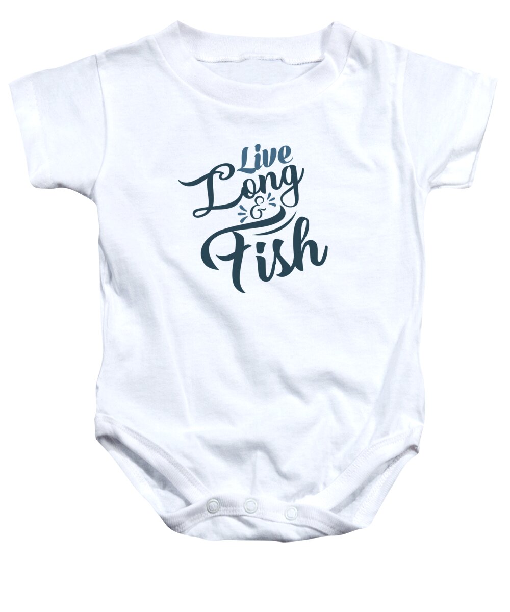 Fishing - Live long and fish #1 Onesie by Jacob Zelazny - Pixels