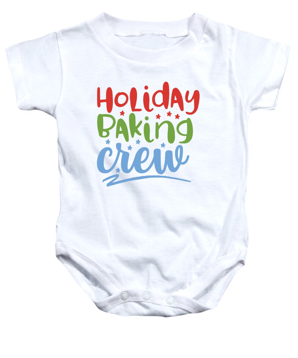 Boxing Day Baby Onesie featuring the digital art Holiday Baking Crew by Jacob Zelazny